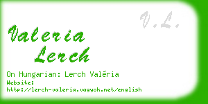 valeria lerch business card