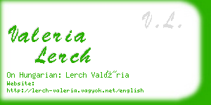 valeria lerch business card